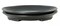 2 x Round Black Plastic Humidity / Drip Tray for Bonsai Tree - 7"X 7"X 1"